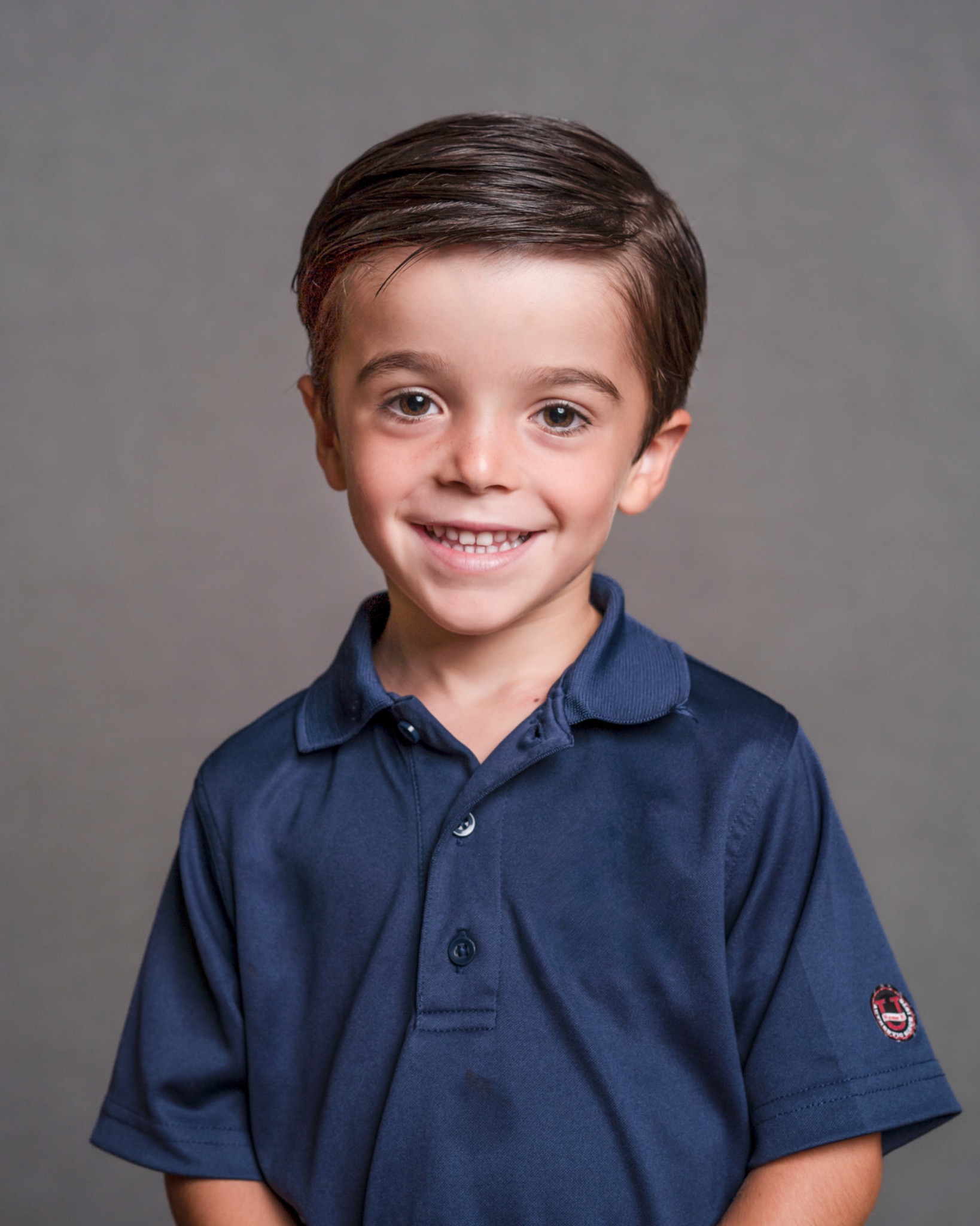Smiling school student