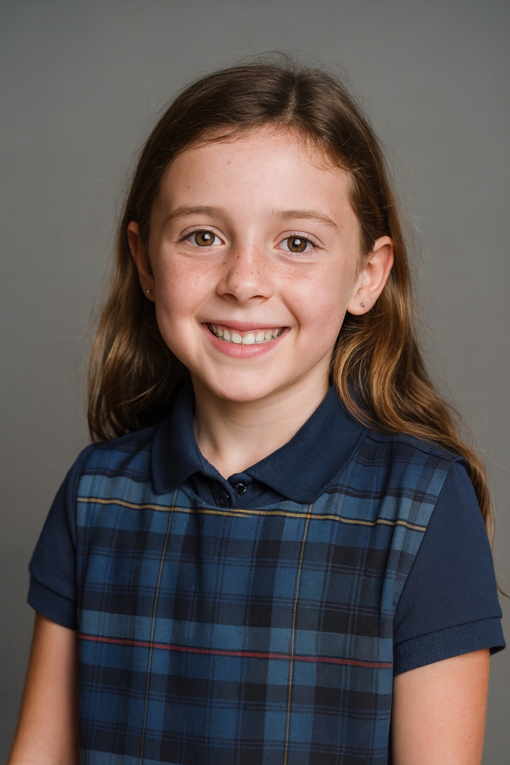 Smiling school student