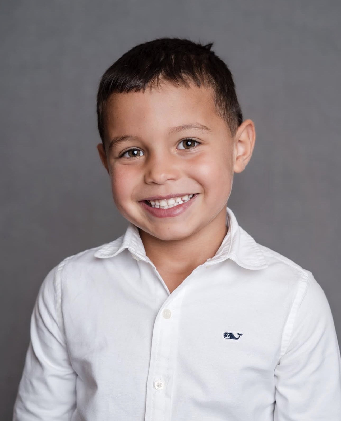 Smiling school student